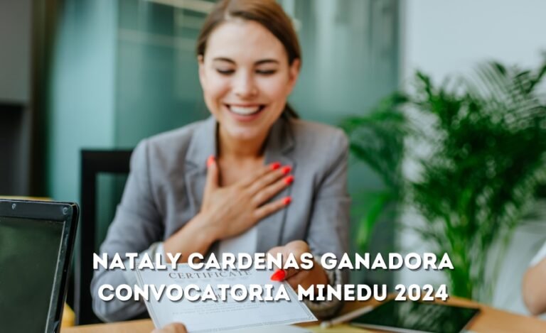 nataly cardenas ganadora convocatoria minedu 2024