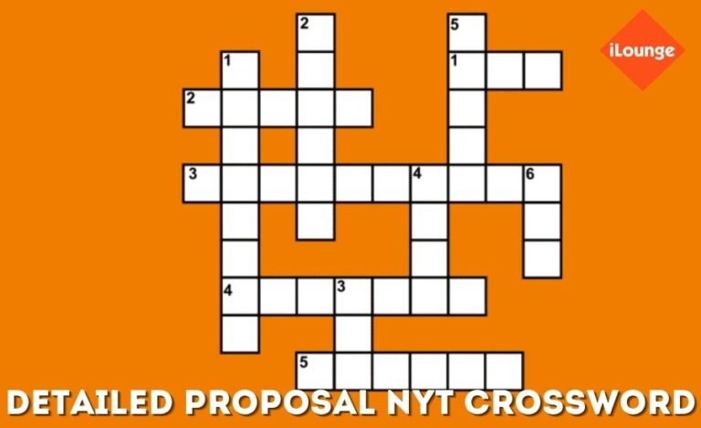 detailed proposal nyt crossword